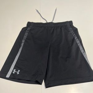 UNDER ARMOUR MENS ATHLETIC SHORTS SIZE MEDIUM COLOR BLACK